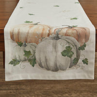 Watercolor Pumpkin Table Runner - 15x72 L Park Designs - The Fox Decor