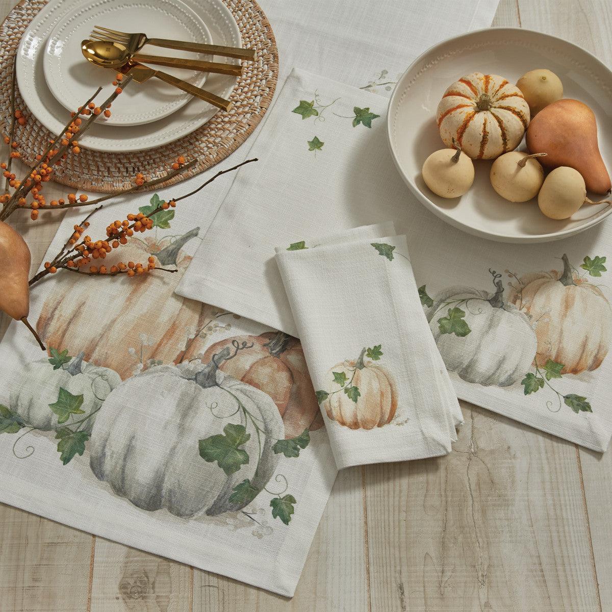 Watercolor Pumpkin Table Runner - 15x72 L Park Designs - The Fox Decor