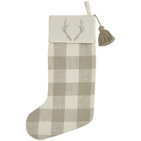 Thumbnail for Signature Antler Christmas Stocking - Check Set of 2 Park Designs - The Fox Decor