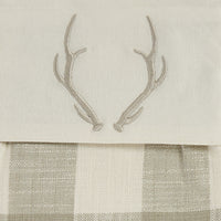 Thumbnail for Signature Antler Christmas Stocking - Check Set of 2 Park Designs