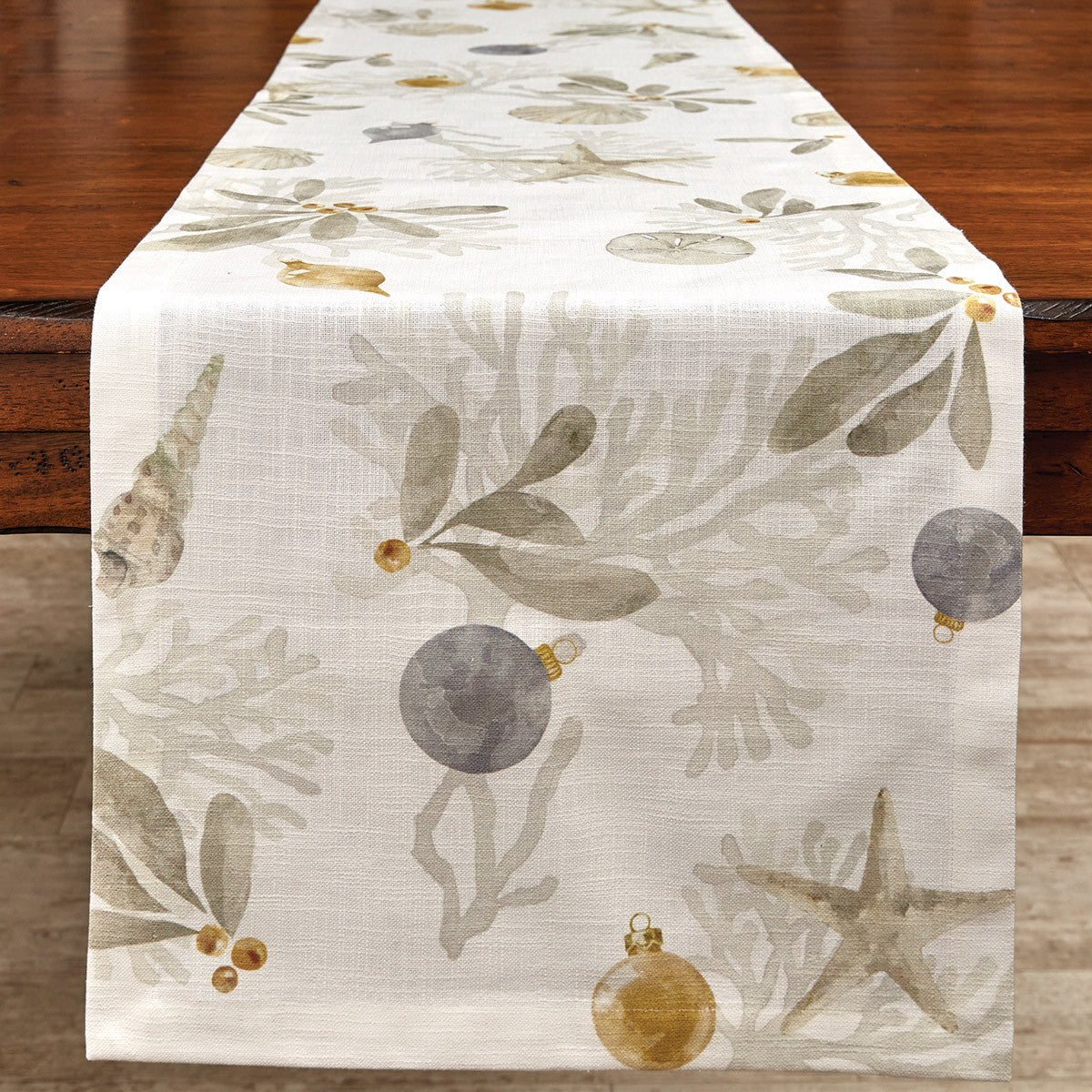 Coastal Christmas Table Runner 72" L Park Designs