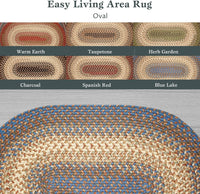 Thumbnail for Easy Living Braided Area Rug - Oval