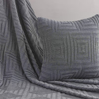 Thumbnail for Concentric Square Throw Gray 50x60