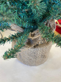 Thumbnail for Bendable Alpine Tree w/Burlap Base, 3feet Christmas Whoville Grinch Tree - The Fox Decor