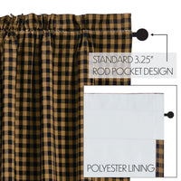 Thumbnail for Black Star Blackout Panel Scalloped 84x50 VHC Brands - The Fox Decor