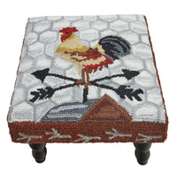 Thumbnail for Break Of Day Rooster Hooked Stool - Park Designs - The Fox Decor