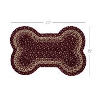 Thumbnail for Burgundy Tan Indoor/Outdoor Medium Bone Rug 15x23 - The Fox Decor