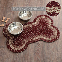 Thumbnail for Burgundy Tan Indoor/Outdoor Medium Bone Rug 15x23 - The Fox Decor