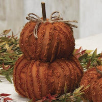 Mini Orange Pumpkin Stack - The Fox Decor