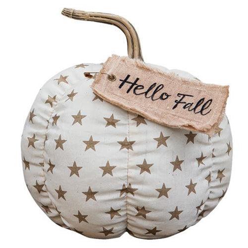 Hello Fall Star Pumpkin - The Fox Decor