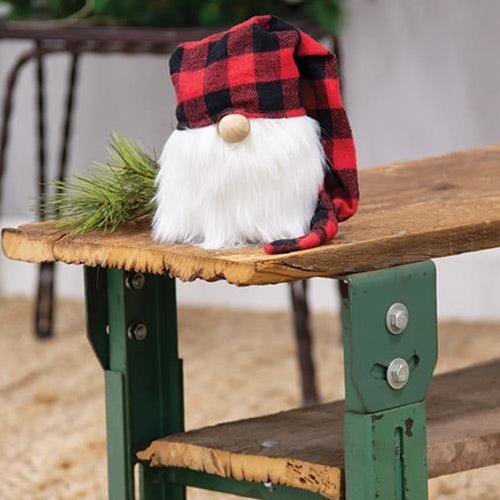 Red Buffalo Check Cap Gnome - The Fox Decor