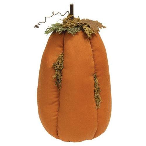 Mossy Orange Stuffed Pumpkin 11 - The Fox Decor
