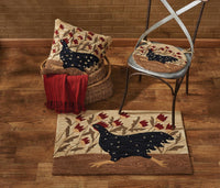 Thumbnail for Chicken Run Hooked Chair Pad - Park Designs - The Fox Decor