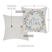Thumbnail for He is Risen Pillow 18x18 - The Fox Decor