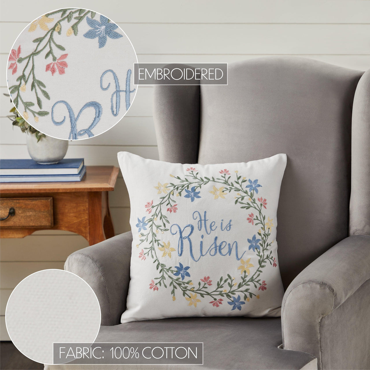 He is Risen Pillow 18x18 - The Fox Decor
