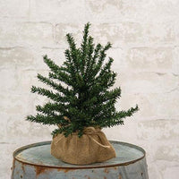 Pine Tree w Burlap Base 12 - The Fox Decor