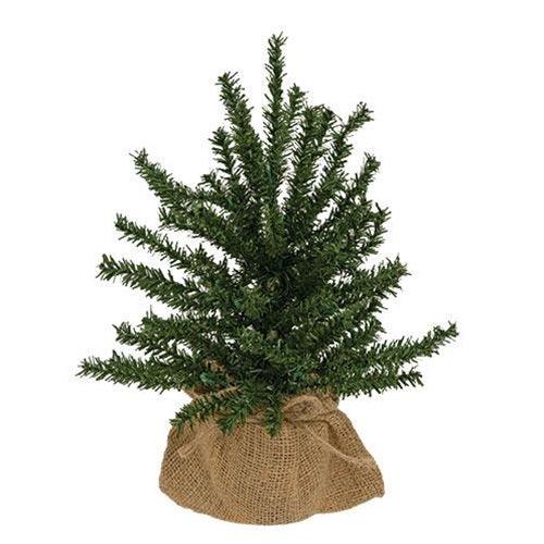 Pine Tree w Burlap Base 12 - The Fox Decor