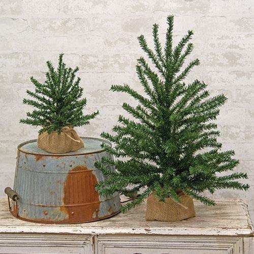 Pine Tree w Burlap Base 2ft - The Fox Decor