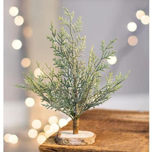 Frosted Cypress Tree 8 - The Fox Decor
