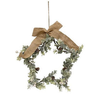 Holiday Ombre Boxwood Star Wreath - The Fox Decor