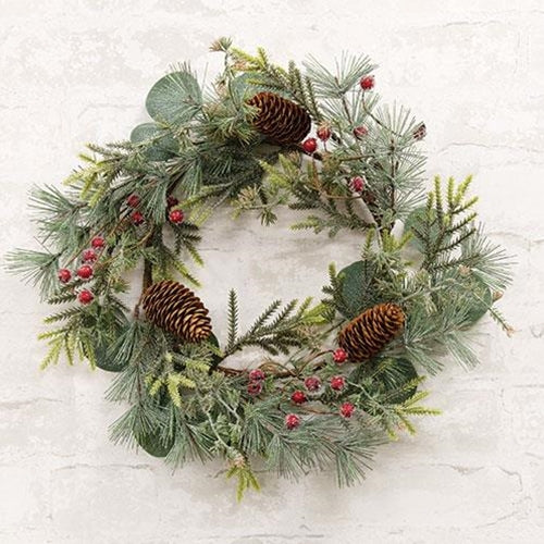 Icy Bristle Pine & Berry Wreath 16