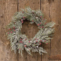 Snowy Cypress & Sugar Berry Wreath - The Fox Decor