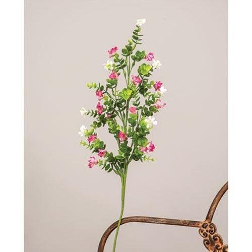 Pink & White Wildflower Spray - The Fox Decor