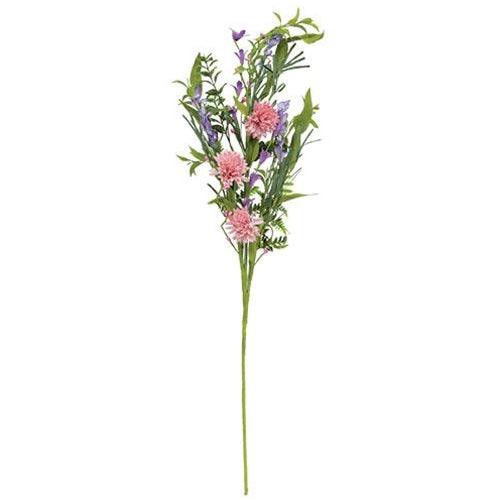 Pink Chrysanthemum & Iris Spray - The Fox Decor