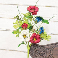 Americana Rose & Poppy Spray - The Fox Decor