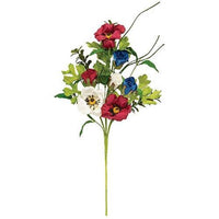 Americana Rose & Poppy Spray - The Fox Decor