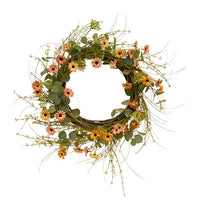 Thumbnail for Cottage Blush Daisy & Eucalyptus Wreath