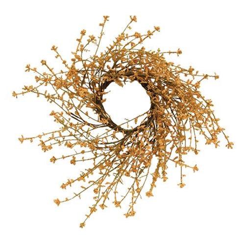 Peach Wildflower Candle Ring - The Fox Decor