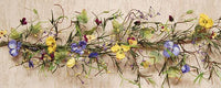 Mixed Pansy Garland - 5 Foot - The Fox Decor