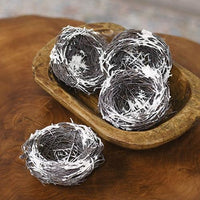 4 Set Snow Fallen Birdnests - The Fox Decor