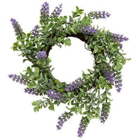 Purple Sage Boxwood Candle Ring - The Fox Decor