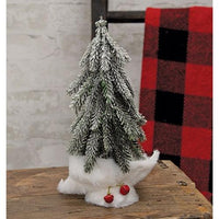 Thumbnail for Snow Covered Pine Tree with Fuzzy White Base - The Fox Decor
