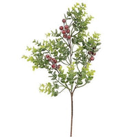 Snowy Glittered Boxwood & Berry Pick 19 - The Fox Decor