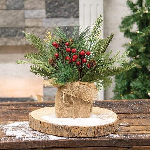 Mixed Greenery Christmas Arrangement - The Fox Decor