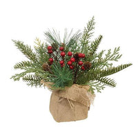 Mixed Greenery Christmas Arrangement - The Fox Decor