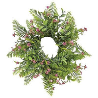 Pink Fernshot Blooms Candle Ring - The Fox Decor