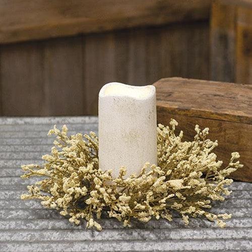 Fall Array Astilbe Candle Ring Cream - The Fox Decor
