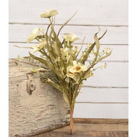 Cream Pansy Pick 19 - The Fox Decor