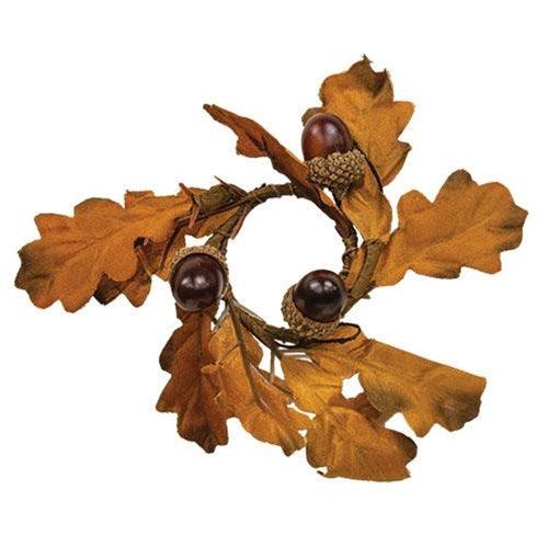 +Oak & Acorn Candle Ring 15 - The Fox Decor