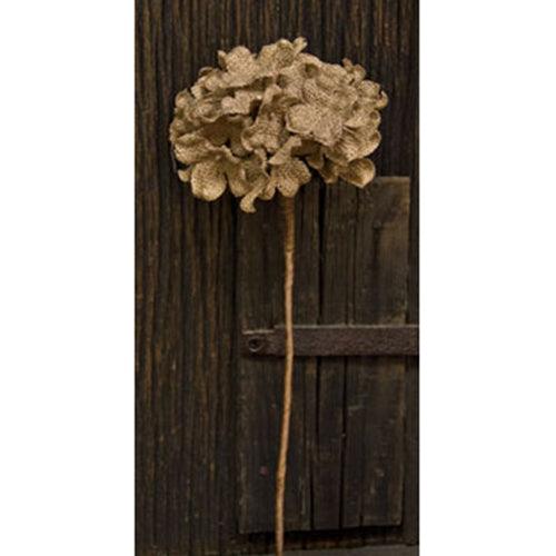 Burlap Hydrangea Pick - Natural - The Fox Decor