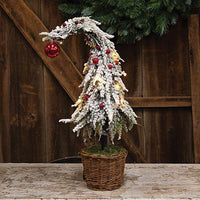 Small Curly Christmas Tree w LED Lights - The Fox Decor