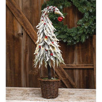 Thumbnail for Large Curly Christmas Tree w LED Lights - The Fox Decor