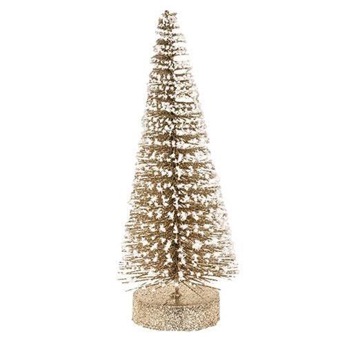 Champaign White Glitter Tree 10 - The Fox Decor