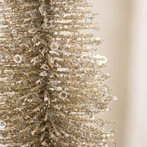 Silver Sparkle Bottle Brush Tree 12