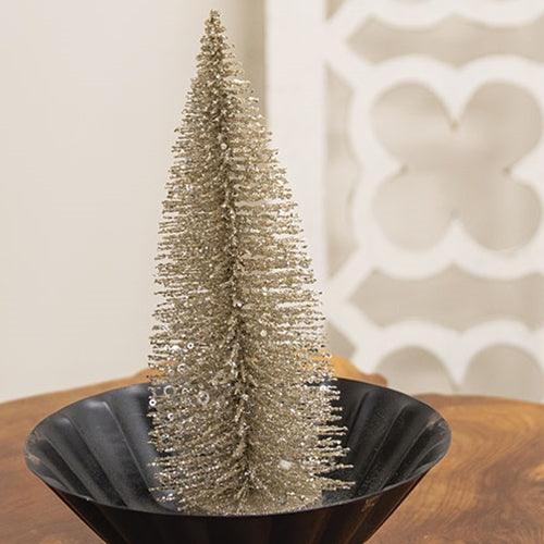 Silver Sparkle Bottle Brush Tree 10 - The Fox Decor
