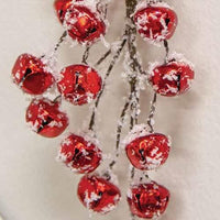 Thumbnail for Snowy Red Mini Jingle Bell Teardrop - The Fox Decor